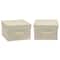 Household Essentials Fabric Storage Bin with Lid, 2ct.